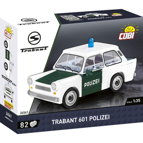 Cobi youngtimer collection - trabant 601 polizei constructiespeelgoed (schaal 1:35)
