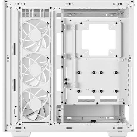 Deepcool morpheus midi tower behuizing (wit | 4x usb-a | 1x usb-c | rgb | tempered glass)