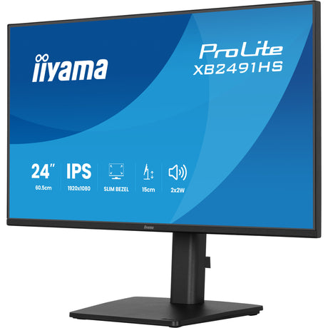 Iiyama prolite xb2491hs-b1 23.8 monitor (zwart, 1x displayport, 1x hdmi, 120 hz)