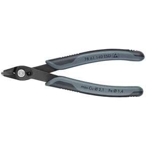Knipex electronic super knips xl esd 78 61 140 esd elektronica-tang (grijs)