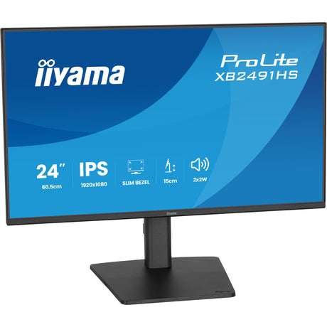 Iiyama prolite xb2491hs-b1 23.8 monitor (zwart, 1x displayport, 1x hdmi, 120 hz)