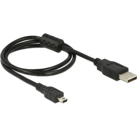Delock cable usb 2.0-a > usb mini-b 5pin 0,70m kabel (zwart)
