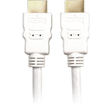 Sharkoon high speed hdmi kabel met ethernet (wit, 1 meter, 4k, verguld)