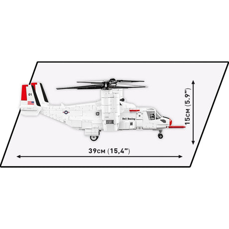 Cobi armed forces - bell-boeing v-22 osprey first flight edition constructiespeelgoed (schaal 1:48)