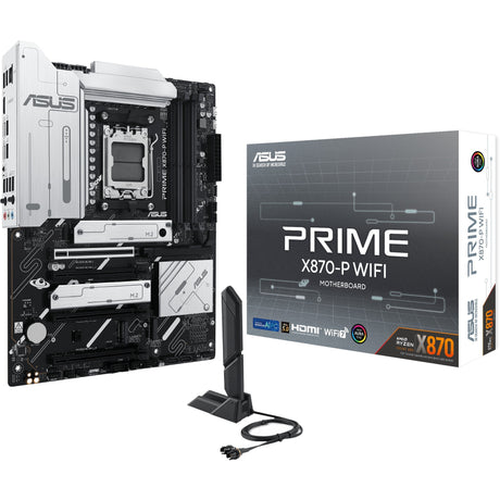 Asus prime x870-p wifi socket am5 moederbord (2.5gb-lan, wi-fi 7, bt, sound, atx)