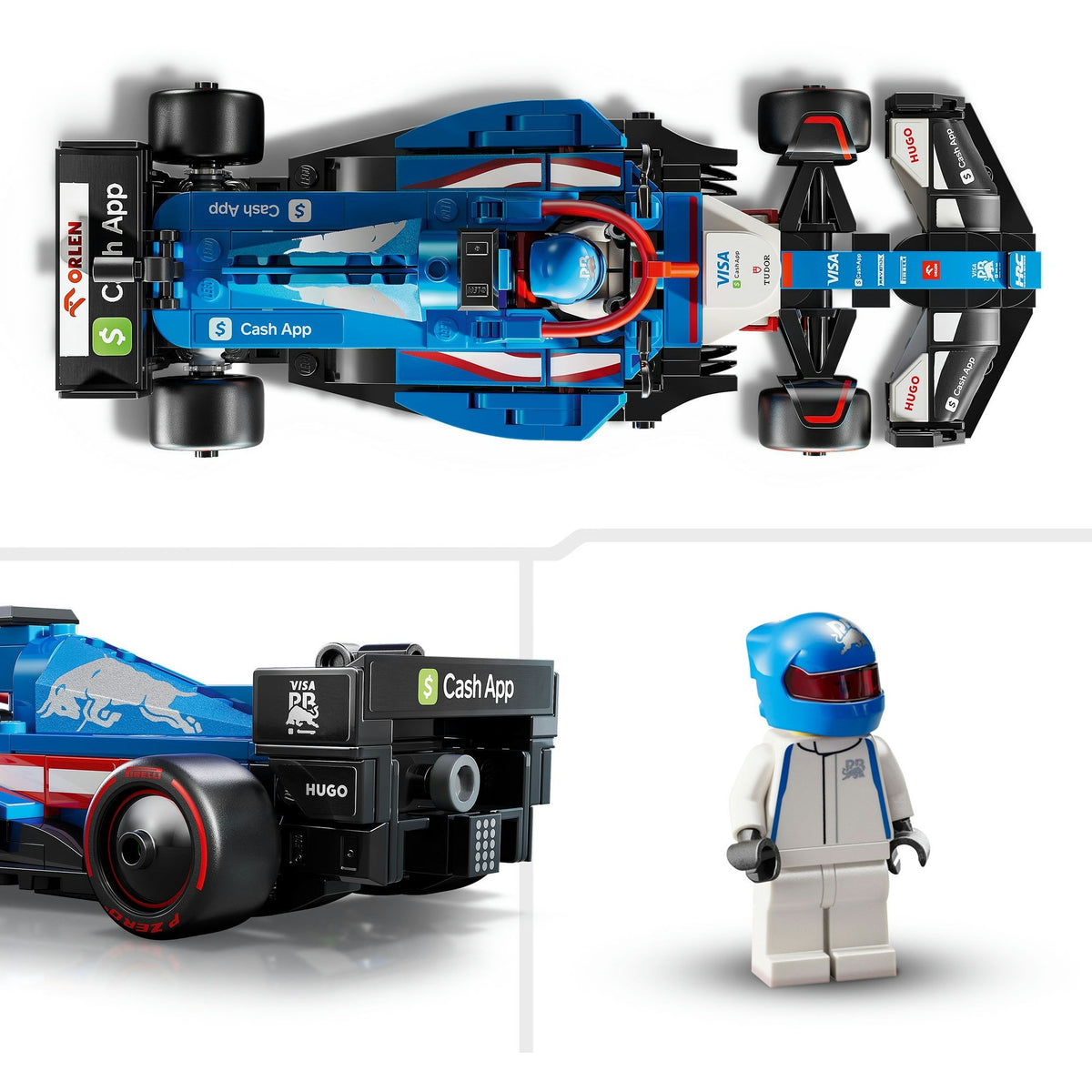 Lego speed champions visa cash app rb vcarb 01 f1 racewagen set - 77246