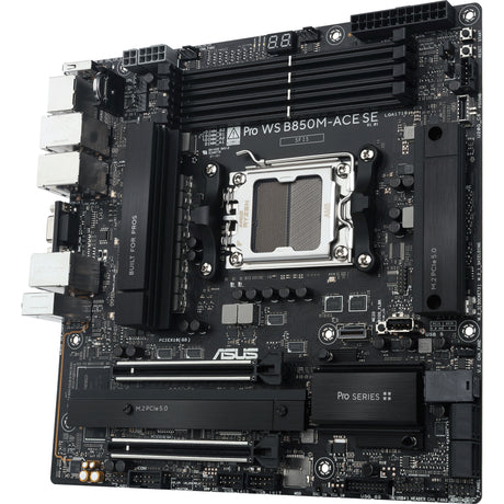 Asus pro ws b850m-ace se socket am5 moederbord (raid, 10gb-lan, sound, µatx)