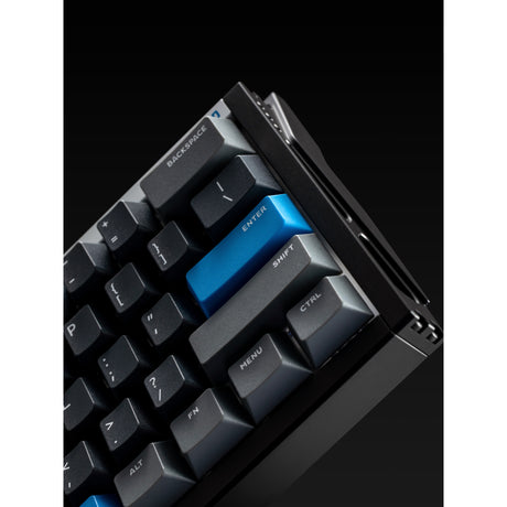 Iqunix ez60 magnetic switch gaming he keyboard (zwart, us lay-out (qwerty), gateron magnetic jade gaming, 60%, rgb, double shot pbt keycaps)