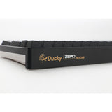 Ducky zero 6108 classic black rgb mechanisch gaming toetsenbord (zwart, us lay-out (qwerty), cherry mx2a red, 100%, rgb leds, double-shot pbt, hot swap, 2.4ghz | bluetooth | usb-c)