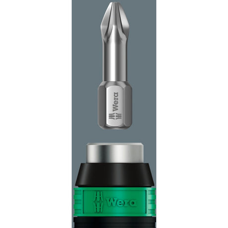 Wera 7440 41 42 kraftform momentschroevendraaierset 0,3-6,0nm (zwart groen, 27-delig, met rapidaptor snelspanboorhouder)