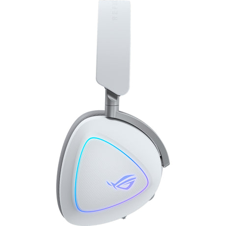 Asus rog delta ii moonlight white edition over-ear gaming headset (wit, rgb, 3.5 mm, 2.4 ghz, bluetooth)