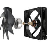 Asus proart pf120 fan - triple pack case fans (zwart, 3 stuks, 120 x 120 x 28 mm, 3 stuks)