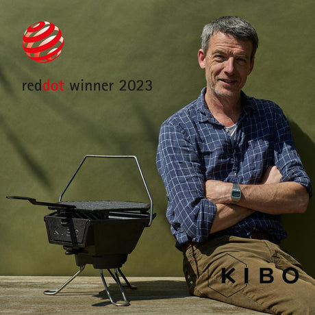 The windmill kibo grill model 3.0 houtskoolbarbecue (zwart)
