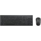 Kensington km150 eq wireless desktop set desktopset (zwart, us lay-out (qwerty), membraan, 100%, 1200 dpi)