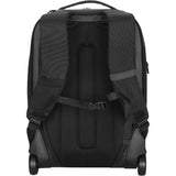 Targus 15.6” ecosmart mobile tech traveler rolling backpack trolley (zwart)
