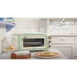 Ariete vintage elektrische oven 0979 04 mini bakoven (groen, 18 liter)