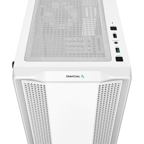 Deepcool cc360 argb midi tower behuizing (wit | 2x usb-a | rgb | tempered glass)