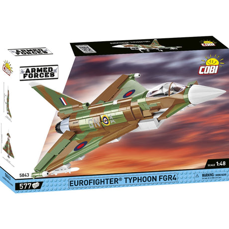 Cobi armed forces - eurofighter typhoon fgr4 gina constructiespeelgoed (schaal 1:48)