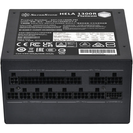 Silverstone hela 1300r platinum, modulaire 1300 watt voeding (zwart, 8x pcie)