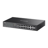 Tp-link omada es220gp 20-poort gigabit easy managed switch (zwart, 16x poe+, 2x gigabit sfp)