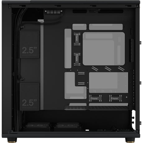 Fractal design north xl rc charcoal black tg dark midi tower behuizing (zwart houtkleur | 2x usb-a | 1x usb-c | tempered glass)