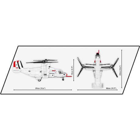 Cobi armed forces - bell-boeing v-22 osprey first flight edition constructiespeelgoed (schaal 1:48)