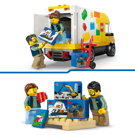Lego ® city: de bestelwagen - bouw- en speelset voor autofans vanaf 6 jaar - met 2 minifiguren - 60500