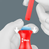 Wera kraftform kompakt vde rvs 17 extra slim 1 tool finder, 17‑delig schroevendraaier (rood blauw)