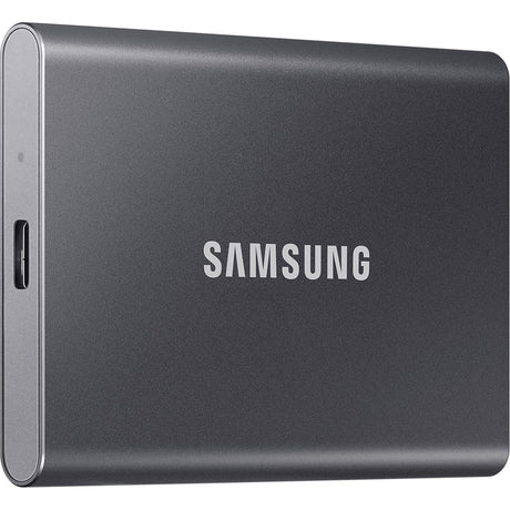 Samsung portable t7 4 tb externe ssd (grijs, mu-pc4t0t ww, usb-c 3.2 (10 gbit s))