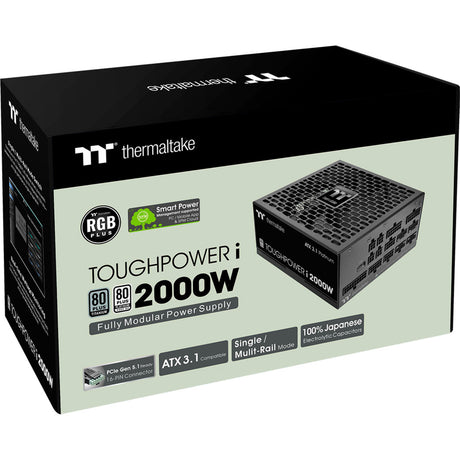 Thermaltake toughpower i modulaire 2000 watt voeding (zwart, 4x 12v-2x6, 8x pcie)