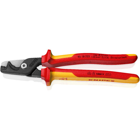 Knipex kabelschaar stepcut xl vde 225 mm – grote snijcapaciteit met minimale inspanning