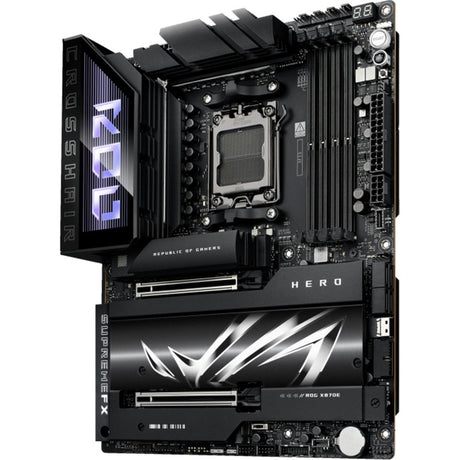 Asus rog crosshair x870e hero socket am5 moederbord (raid, 5gb-lan, 2,5gb-lan, wi-fi 7, bt, sound, atx)
