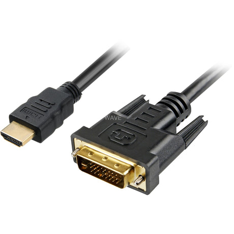 Sharkoon hdmi > dvi-d adapter (zwart, 5 meter, dual-link)