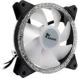 Inter-tech argus rs-071 rgb 120x120x25 case fan (zwart, 120 x 120 x 25 mm, pwm)