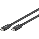 Goobay sync charge super speed usb-c kabel (zwart, 2 meter)