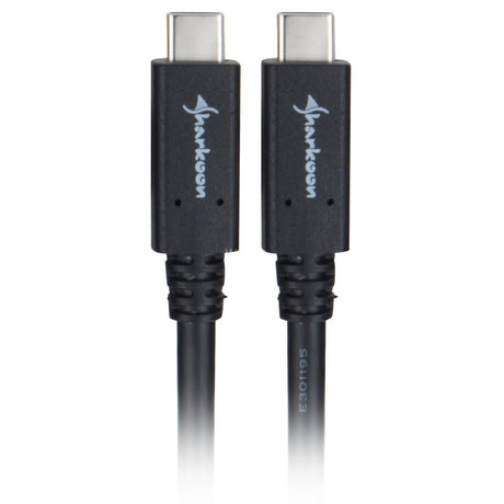 Sharkoon usb-c 3.2 > usb-c kabel (zwart, 0,5 meter )