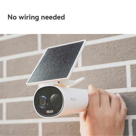 Imou cell 3c all-in-one - 2k draadloze beveiligingscamera voor buiten - inclusief ingebouwd zonnepaneel - volledig draadloos - bewaking voor buiten met nachtzicht in kleur - sirene - ip66 weerbestendig - grote 5000mah batterijcapaciteit
