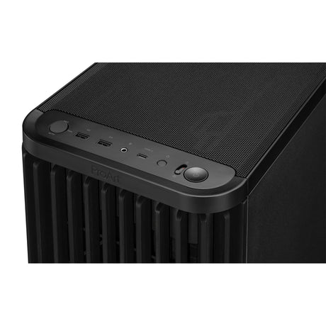 Asus proart pa401 wood edition - metal panel midi tower behuizing (zwart | 2x usb-a | 1x usb-c)