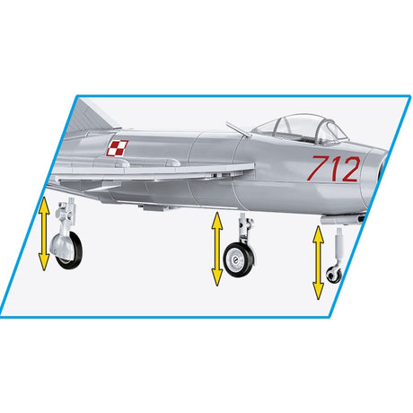 Cobi historical collection - lim-1 polish air force 1952 constructiespeelgoed (schaal 1:32)