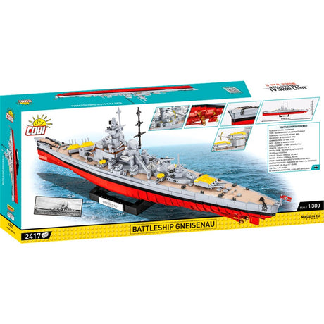 Cobi battleship gneisenau constructiespeelgoed (schaal 1:300)