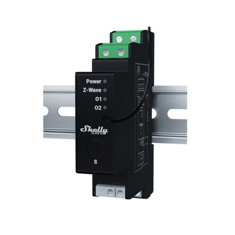 Shelly wave pro shutter schakelaar (zwart, z-wave s800)