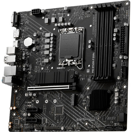 Msi pro b760m-p ddr4 socket 1700 moederbord (zwart, raid, gb-lan, sound, µatx)