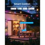 Govee outdoor clear bulb string lights slimme buitenverlichting rgbww matter