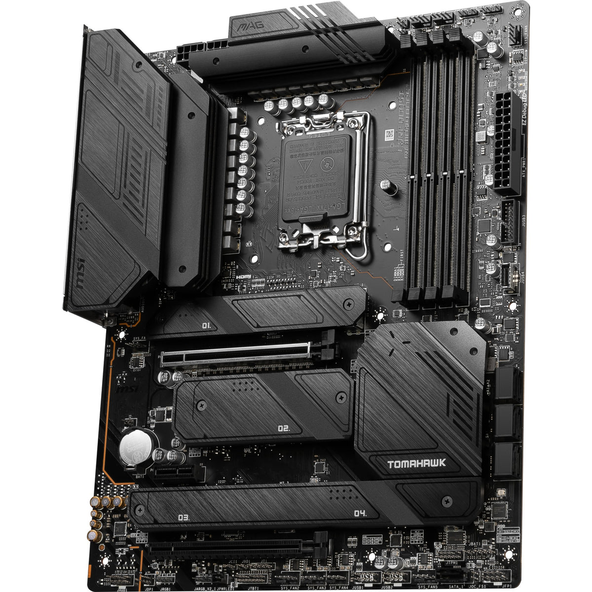 Msi mag z790 tomahawk wifi socket 1700 moederbord (zwart, raid, 2.5 gb-lan, wi-fi 6e, bt, sound, atx)