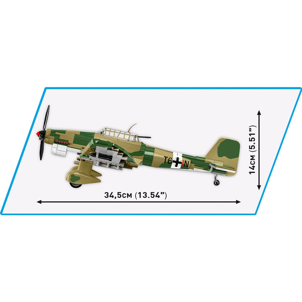 Cobi historical collection - junkers ju 87 b-2 constructiespeelgoed (schaal 1:32)