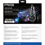Nacon rig 300 pro hs over-ear gaming headset (zwart, playstation 4, playstation 5, xbox, nintendo switch, pc)
