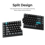 Keychron q11 ultra 8k wireless custom mechanical keyboard (zwart, us lay-out (qwerty), silk pom banana, 100%, rgb leds, ksa double-shot pbt, hot swap, 2.4ghz | bluetooth 5.2 | usb-c)