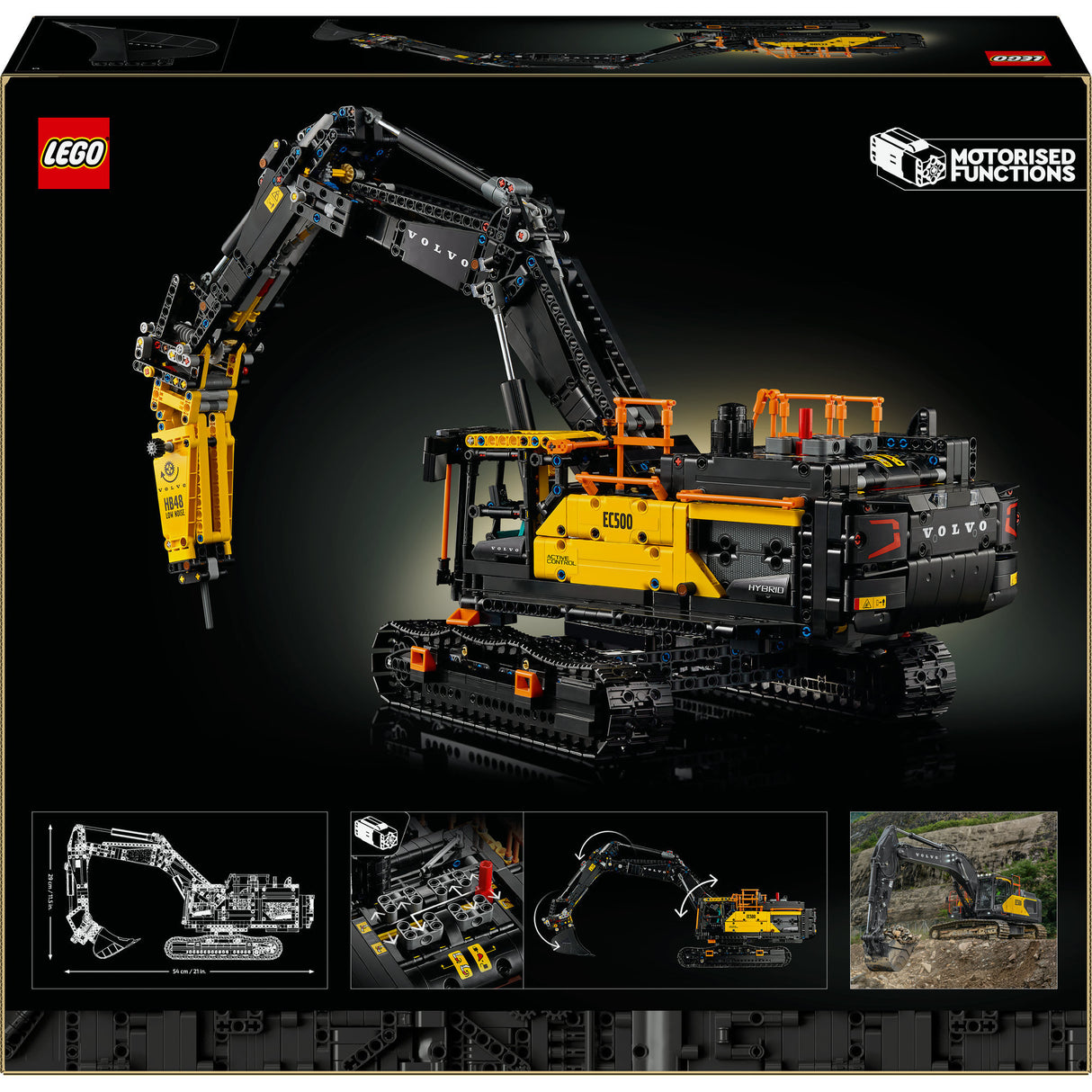 Lego ® technic volvo ec500 hybrid graafmachine - 42215
