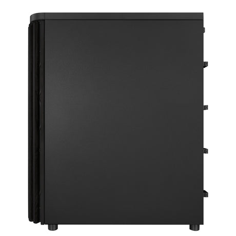 Asus proart pa401 wood edition - metal panel midi tower behuizing (zwart | 2x usb-a | 1x usb-c)