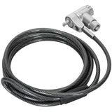 Targus defcon ultimate universal keyed cable lock with adaptable lock head diefstalbeveiliging